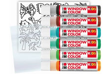 Marabu - Fun & Fancy Window Color 6x25ml Dinosaur (822508)