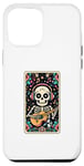 Coque pour iPhone 15 Pro Max The Guitar Player Musicien Tarot Carte Halloween Squelette