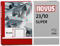 Novus 23/10 Super, Häftklammersats, 1 Cm, Fixering, 1000 Klammer, Stål, Rostfritt Stål