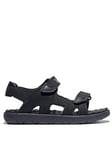 Timberland Perkins Row 2-strap Sandal, Black, Size 12 Younger