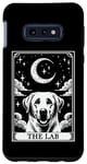 Coque pour Galaxy S10e Carte de tarot vintage croissant de lune labrador retriever chien maman