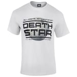 T-Shirt Homme Star Wars Rogue One l'Étoile de la Mort Logo - Blanc - M