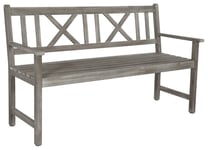 Pacific Cambridge 3 Seater Wooden Garden Bench - Grey