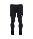 New Balance Black Logo Mens Reflective Accelerate Baselayer Leggings MP01176 BM Spandex - Size Small