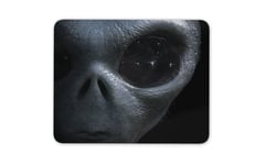 Alien Face Grey Man Mouse Mat Pad - Sci Fi Space Gift Computer #14291