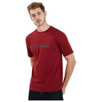 Berghaus Men's Organic Big Colour Logo Short Sleeve T-Shirt, Syrah, 3XL