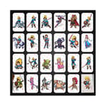 GANBUY (Mini card) New 24pcs ZELDA BOTW AMIIBO NFC PVC TAG CARDS for NS Switch Wii U, With SSB YOUNG LINK,Awakening Link