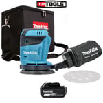 Makita DBO180Z 18V Li-ion Random Orbital Sander With 1 x 5ah Battery & Cube Bag 