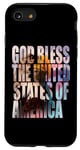 Coque pour iPhone SE (2020) / 7 / 8 Que Dieu bénisse les États-Unis d'Amérique