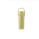XWHKX Double Layer Simple Water Cup Couple Water Cup Wheat Straw Cute Student Cup Portable Coffee Hot Drink Vacuum Cup