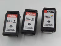 3x Ink Cartridge Black + Color For Canon Cl-546,cl-546xl,pg-545,pg-545xl