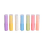 1/7pcs 4g Multicolor Empty Lipstick Lip Balm Container Tube +cap Skin