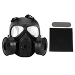 Full Face Gas Mask Military Reality Cs Field Protective Helm Black