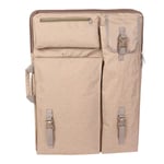 Artist Portfolio Backpack Tote 4K Waterproof Art Carrying Case Shoulder Bag Large Drawing Boards Bag for Sketching Painting Art Supplies(Khaki)