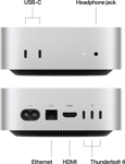 Mac mini, M4 10-Core, grafik 10-core, 24GB, 512GB SSD, 10Gigabit Ethernet