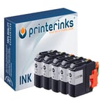 LC223 Black Compatible Printer Ink For Brother DCP-J562DW DCP-J4120DW - 5 Pack