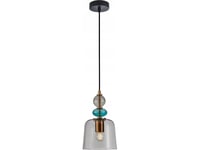 Italux Italux Namos Pnd-27092B-Mc-Bro Taklampa Modern Modern Metall Taklampa Rökig Glasskål 1X40w E27 Svart/Multi-Färg