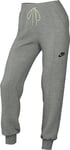 Nike NSW TCH Pantalon de survêtement, Gris foncé/Noir, L Femme