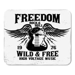 Mousepad Computer Notepad Office Music Rock Festival and Roll Sign Slogan Hard Band Home School Game Player Computer Worker Inch