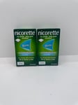 2 x Nicorette 2mg Icy White 30 Pieces (60 Pieces Total) - EXP: 11/2025