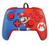 PDP Faceoff Deluxe Audio Wired Switch Controller - Mario Blue And Red