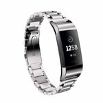 Fitbit Charge 3 / 4 - Butterfly armband i Rostfritt stål Silver