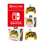 Pack 2 Manettes filaire SWITCH Nintendo - Pokémon - Pikachu Lightning Officielle avec Câble USB détachable