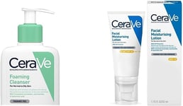 Cerave Foaming Cleanser for Normal to Oily Skin 473Ml with Niacinamide and 3 Ess