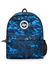 Hype Unisex Kid's Leopard Camo Backpack, Blue/Black, One Size