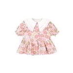 Konges Sløjd GOTS Coeur Blus Med Krage Fleur Anglaise | Röd | 7-8 years