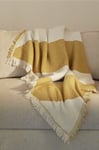 Ellos Home - Pläd Claudie - Gul