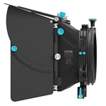 Fotga Upgraded DP500 Mark III Professional DSLR Swing-away Matte Box Kit with Sunshades for 15mm Rods Rig System Fit for All DSLR Video Cameras as Blackmagic BMCC BMPCC Canon 5D MarkII MarkIII 5DIV Sony A7R A7RII A7 A7II A7S A7SII Panasoic GH3 GH4 Nikon D
