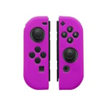 14 Violet-Poignée en caoutchouc de silicone souple pour manette de jeu Nintendo Switch Joy Con Joycon, étui d