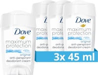 Dove Maximum Protection Original Clean Anti-Perspirant Cream Stick with ¼ Moistu