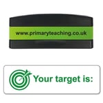 Your Target Is Pre Inked School Teacher Stackable Marking Feedback Stamper Kids