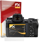 atFoliX 3x Screen Protection Film for Nikon Z6 II matt&shockproof