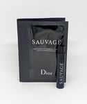 Dior SAUVAGE EDT Mens (1ml Sample Spray)+ 5ml Cleanser + 2ml Moisturiser Samples