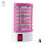 Led Socket Electric Mosquito Killer Lights Fly Bug Night Insect A Pink Eu Plug