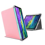 tomtoc Case for 11 Inch iPad Pro(1st/2nd Gen) 2020, Trifold Vertical Case with Apple Pencil Holder, Smart Cover with Magnetic Kickstand for 3 Use Modes, Support iPad Pencil Wireless Charging