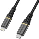 Otterbox USB-C till Lightning Premium Fast Charge kabel 2m, Black