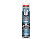 Sealant Fix All Flexi brown 290 ml patron, högkvalitativt 1-komponents tätningsmedel, hög vidhäftning, innehåller svampmedel