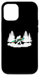 Coque pour iPhone 12/12 Pro Bigfoot Kayak Pagaie Lac Canoë en eau vive Sasquatch