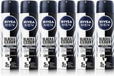 NIVEA MEN Black & White Invisible Original Deodorant Spray 150 ml x 6