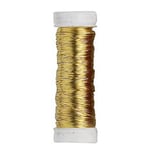 Smykketråd af kobber 0,3 mm / 40 m guld