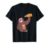 Sloth throwing back the beers to no end T-Shirt