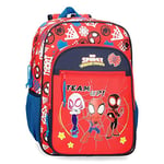 Marvel Spidey and Friends Cartable Scolaire Adaptable au Trolley Rouge 30x40x13 cms Polyester 15.6L