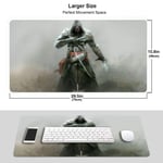 FZDB Game Assassin's Creed Mouse Pad,Rubber Non-Slip Electronic Sports Oversized Gaming Large Mouse Mat, Rectangular Mouse Pads 15.8 X 29.5 Inch