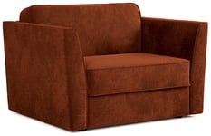 Jay-Be Elegance Fabric Cuddle Chair Sofa Bed- Orange