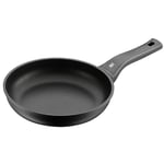 WMF Frying Pan Coated Ø 24cm PermaDur Excellent Plastic Handle with Flame Protection, Black