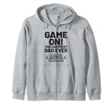 Game On The Happiest Dad Ever Board Game Chess Player Zip Hoodie